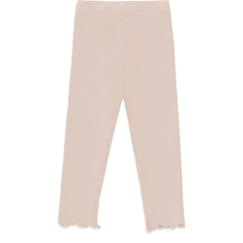 Joline Ruffle Hem Ribbed Leggings