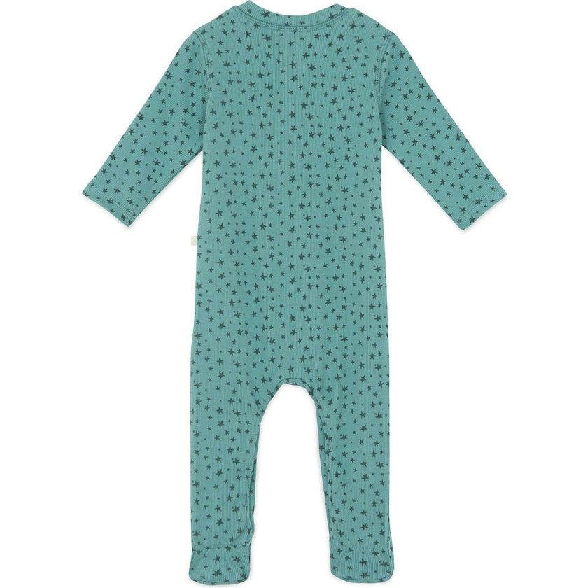 BONTON Mynight Footed Stars Pyjama - Bleu Vintage