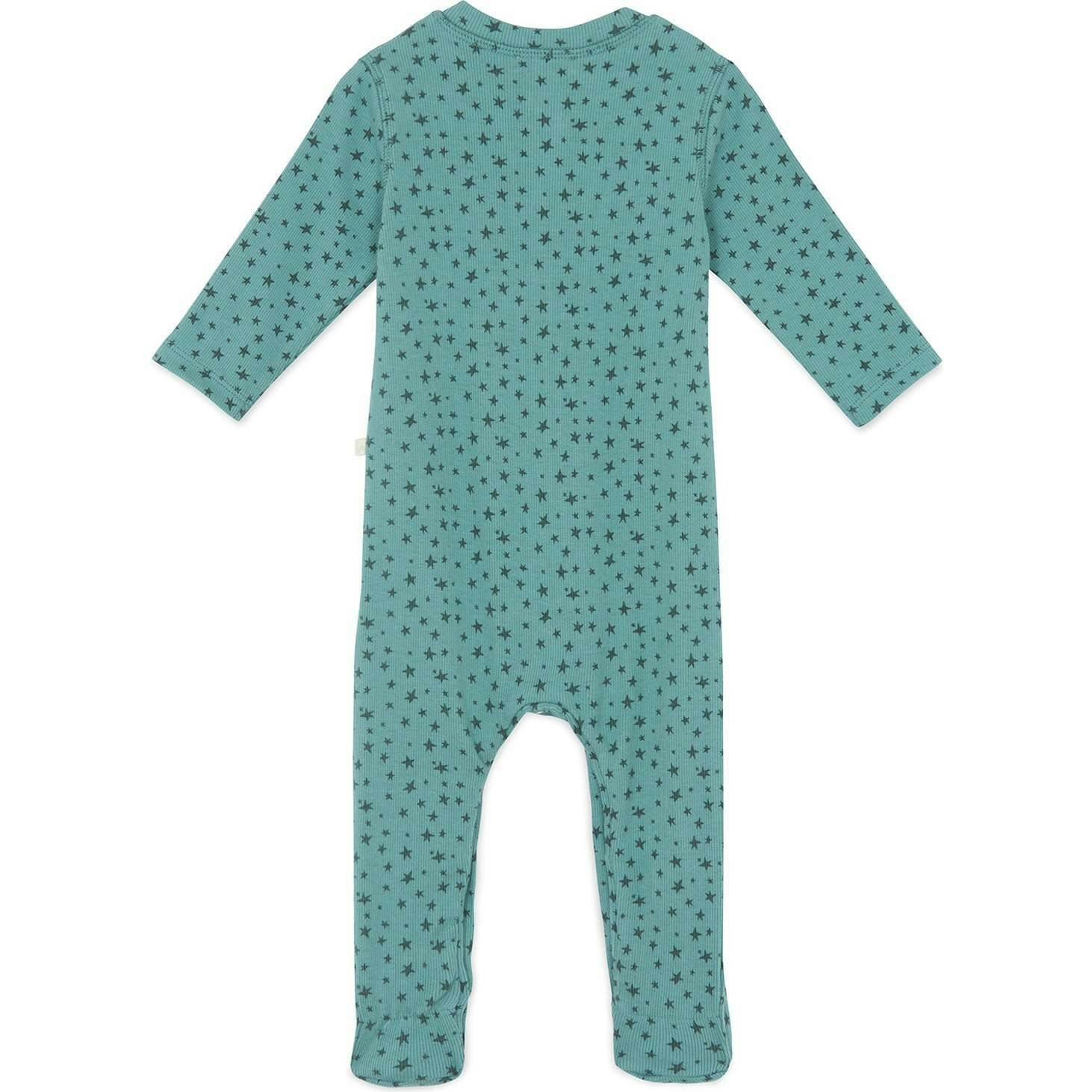 BONTON Mynight Footed Stars Pyjama - Bleu Vintage