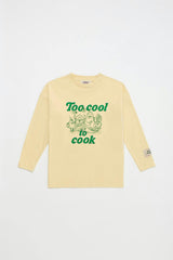 TOO COOL TO COOK T-SHIRT LONG SLEEVE BEIGE