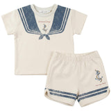 Sailor Collar Printed Set