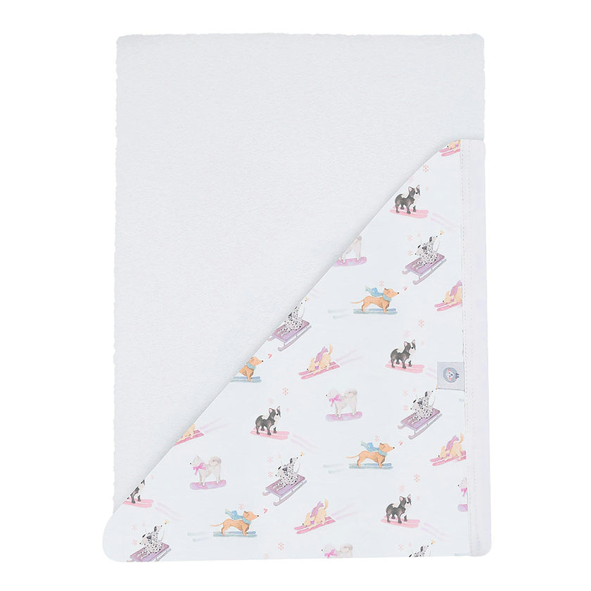 Ski Pups Girl Pima Hooded Towel