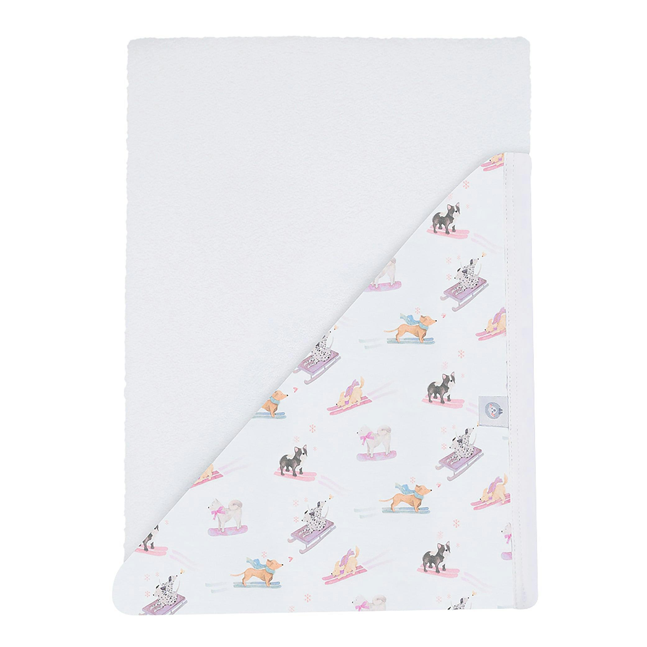 Ski Pups Girl Pima Hooded Towel