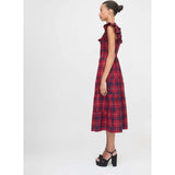 The Ellie Nap Dress - Cherry Tartan