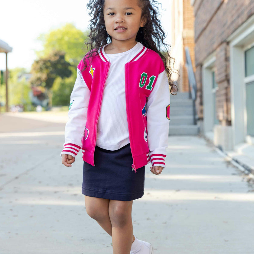 French Terry Varsity Sports Jacket