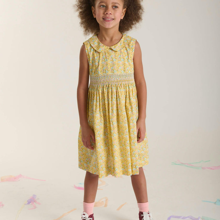 Hand-Smocked Girls Dress - Fernanda