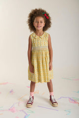 Hand-Smocked Girls Dress - Fernanda