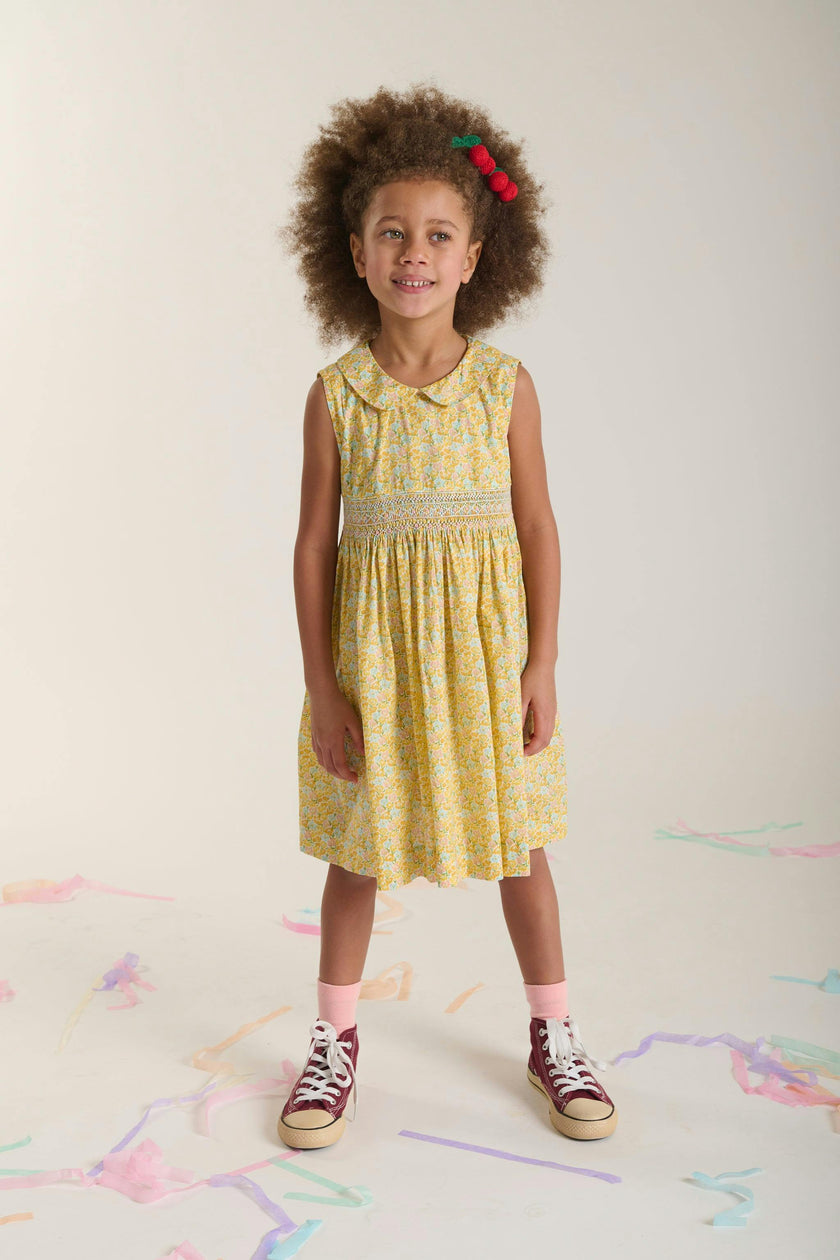 Hand-Smocked Girls Dress - Fernanda