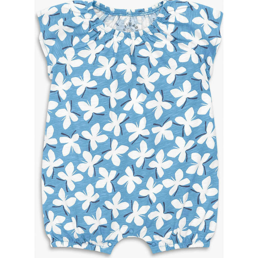Baby flutter sleeve shortie in butterflies