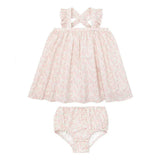 Baby Antique Floral Flutter Tank Bloomer Set