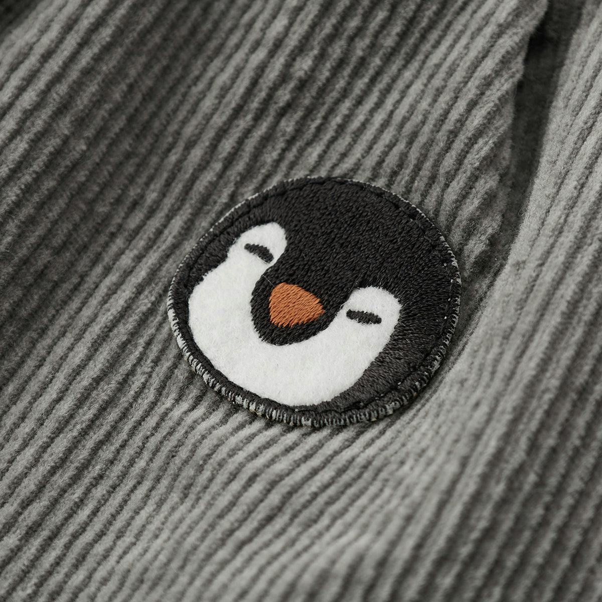 Grey Corduroy Pocket Pants