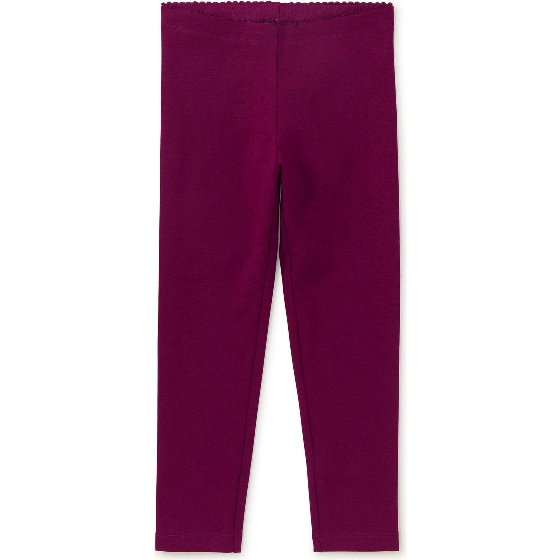 Solid Super-Soft Leggings, Red