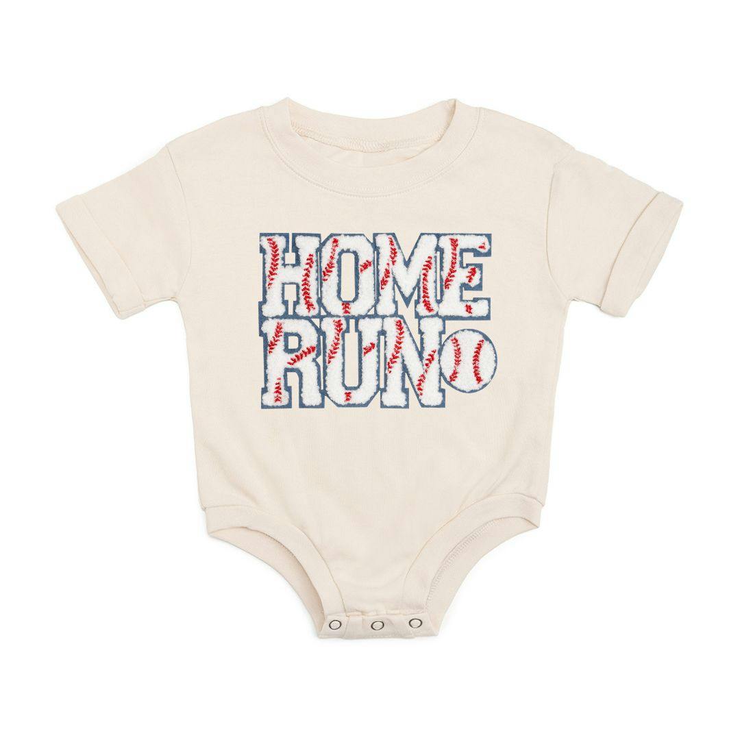 Home Run Patch Short Sleeve Romper