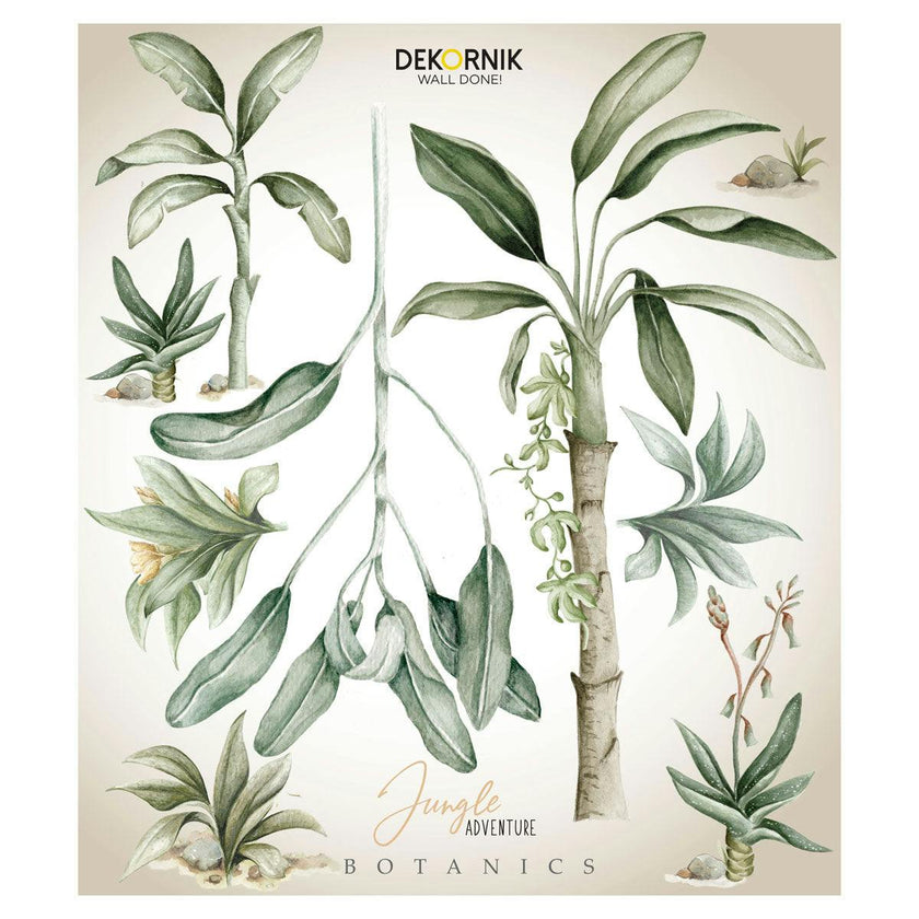Jungle Botanics Plants Wall Decal Set