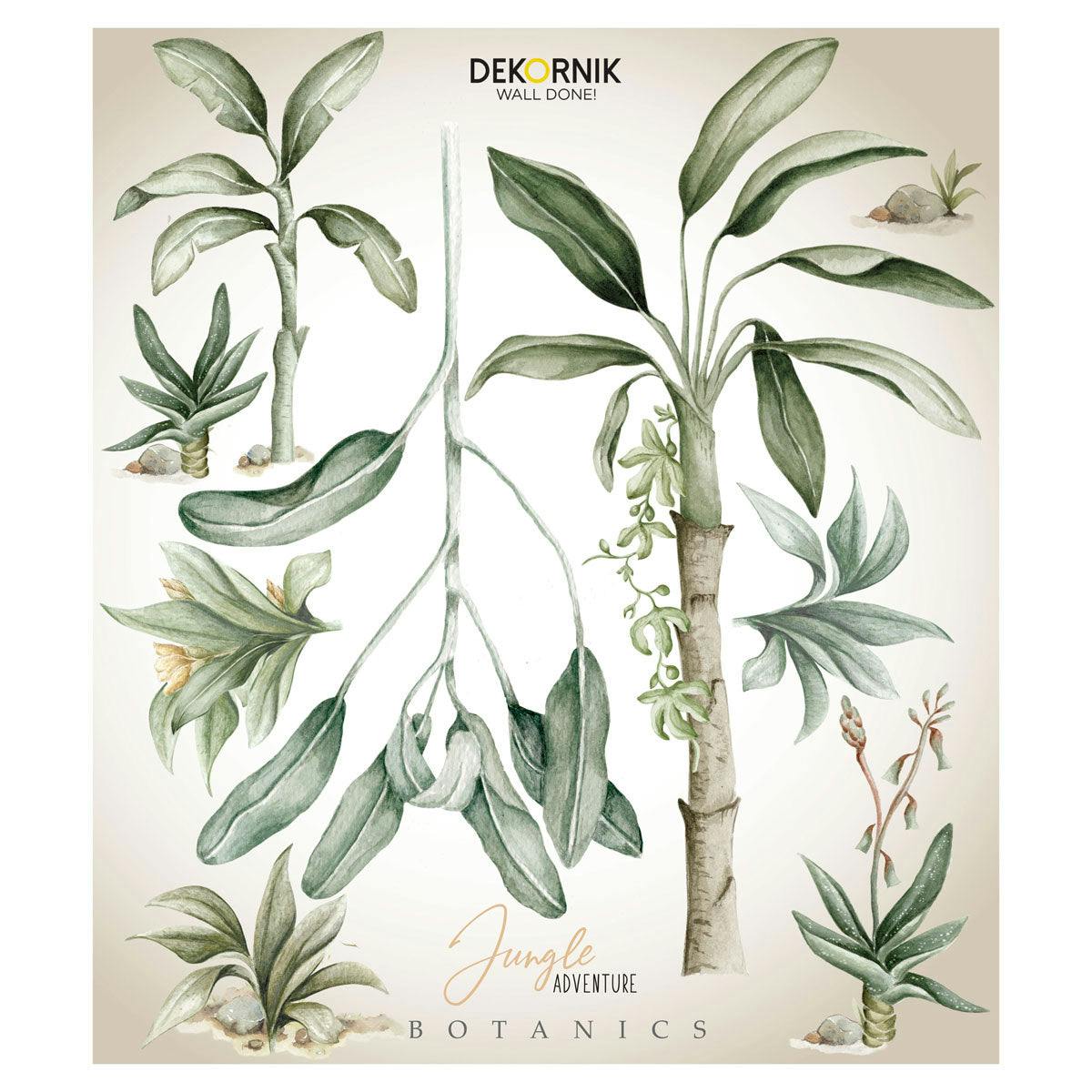 Jungle Botanics Plants Wall Decal Set