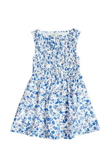 Mini Ana Dress in Ditsy Cobalt Floral