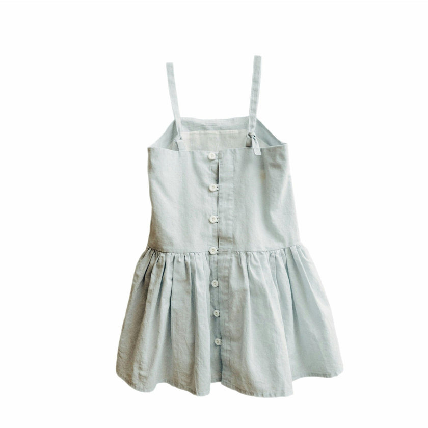 Hikari Pintuck Dress | Powder Blue