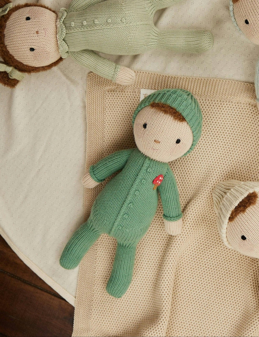 Baby Liam doll green 11"