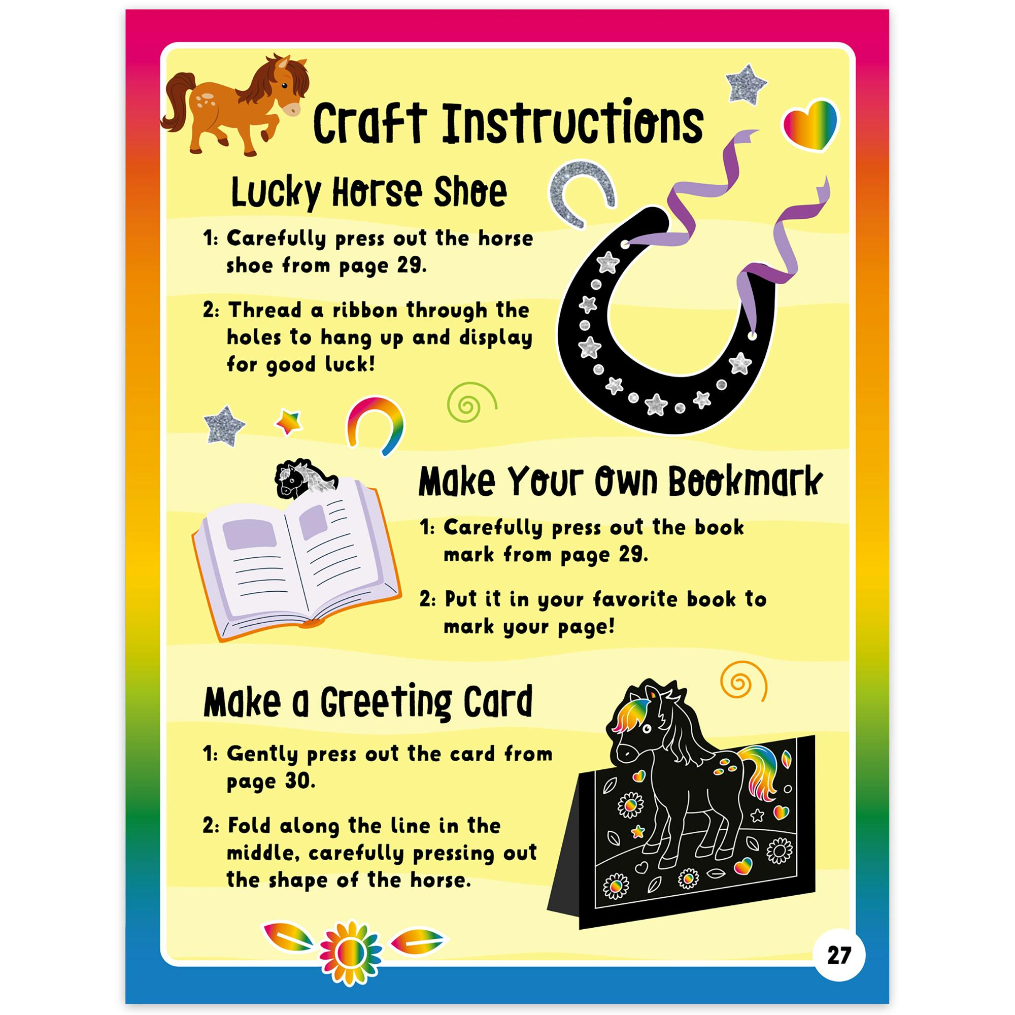 Scratch & Glitter Activity Book: Horses