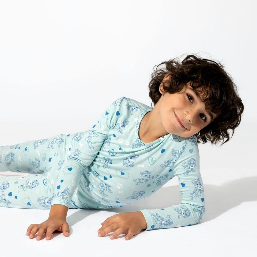 PAW Patrol: Valentine's Blue Bamboo Kids Pajamas