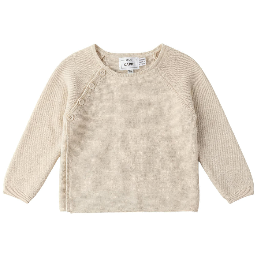 Wrap Cotton Knit Cardigan