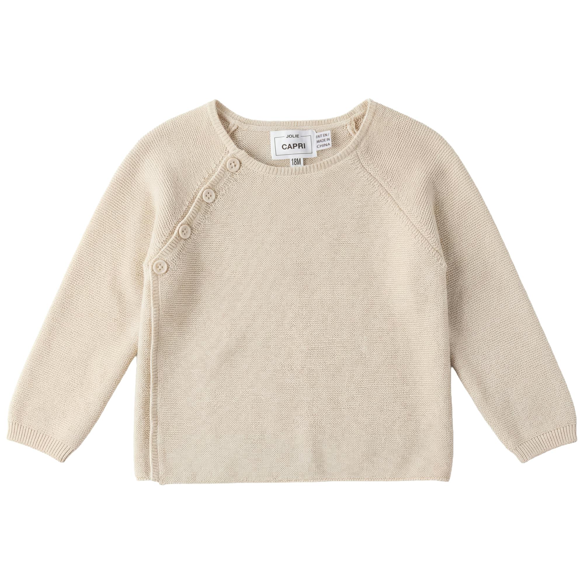 Wrap Cotton Knit Cardigan