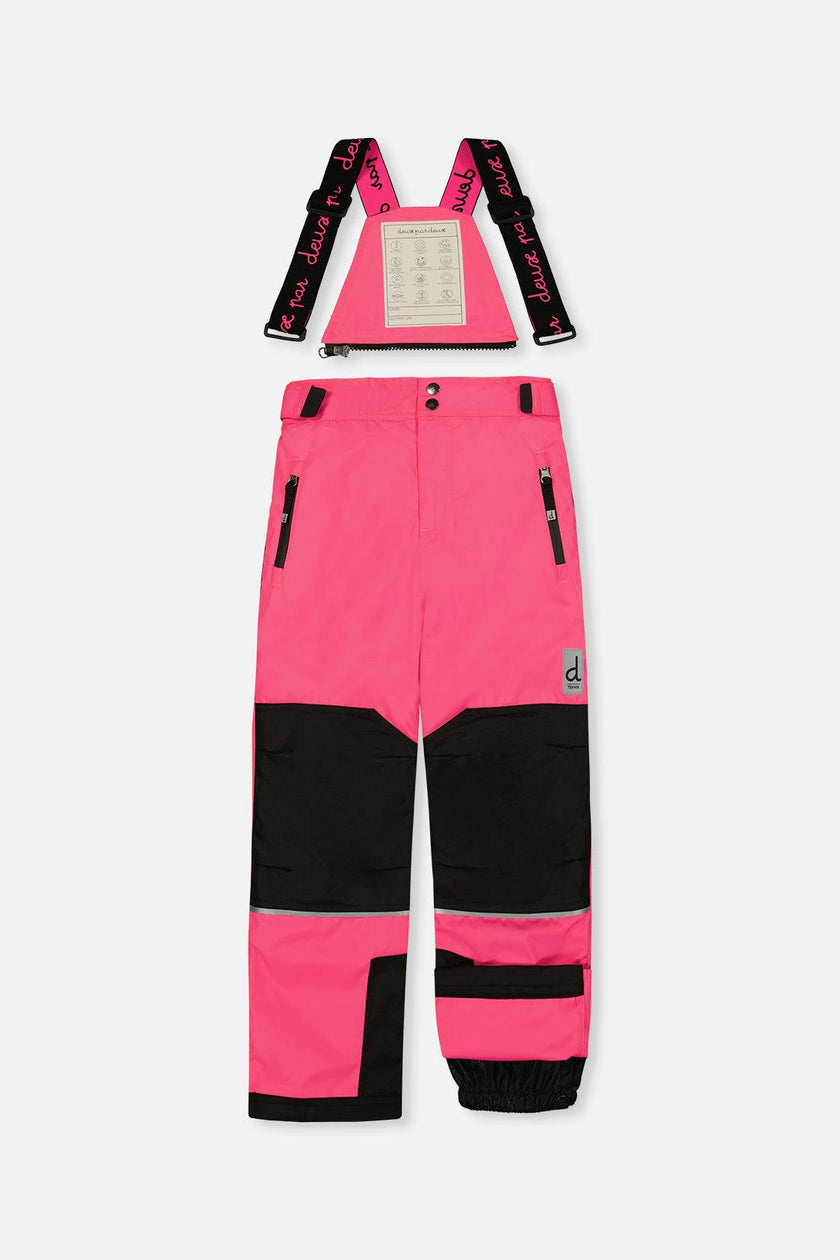 Two Piece Teknik Snowsuit Bright Pink And Checkered