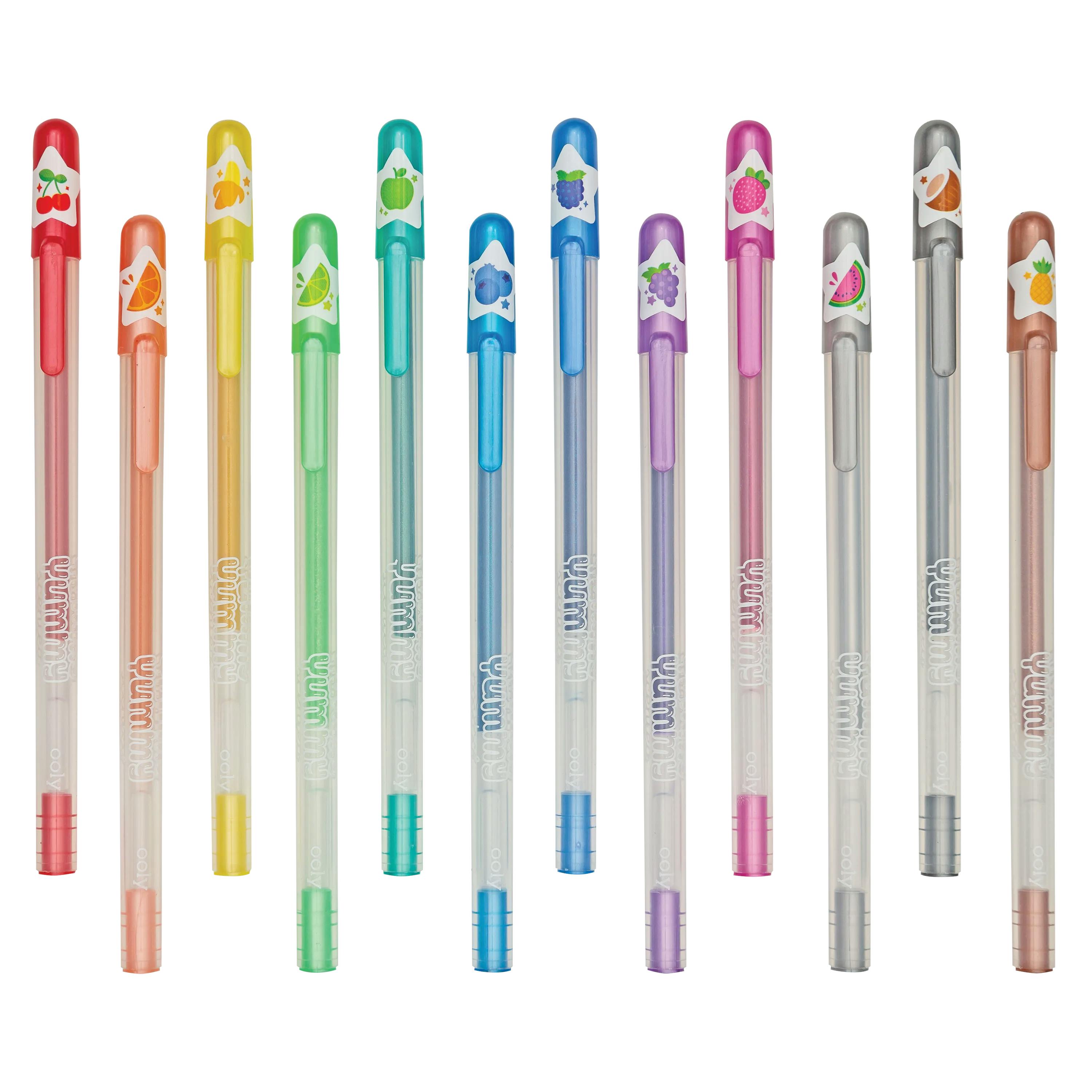 Yummy Yummy Scented Glitter Gel Pens - Set of 12