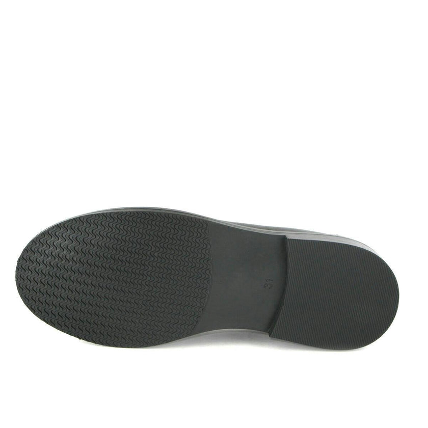 College Shoe in Smooth Leather, Black