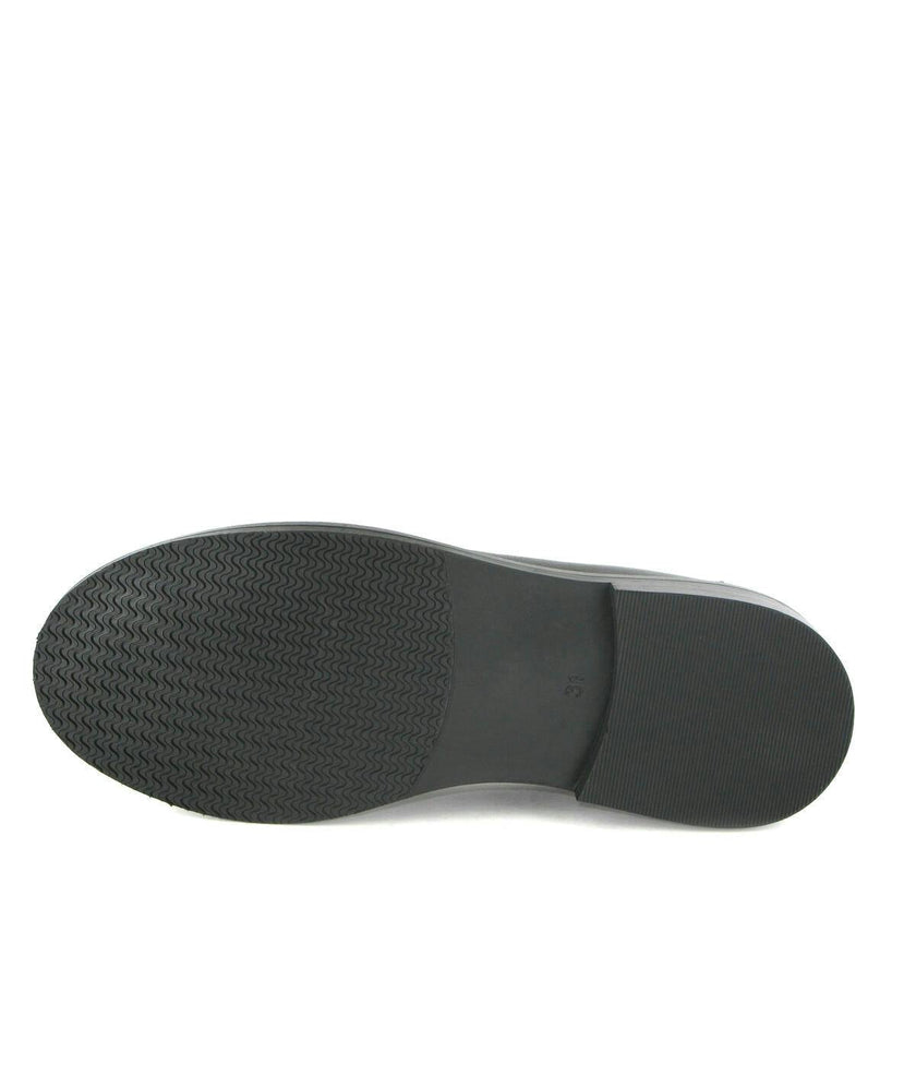 College Shoe in Smooth Leather, Black