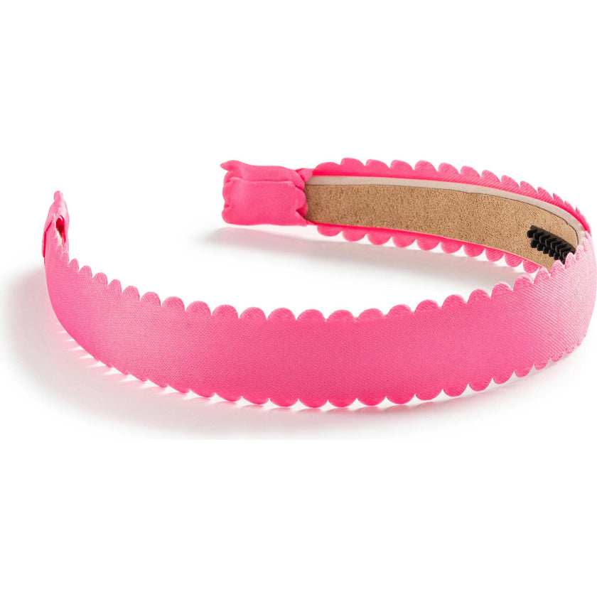 Gumdrop Scalloped Satin Headband
