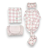 Sunday Picnic, Pink Blush - Bamboo Newborn Nest