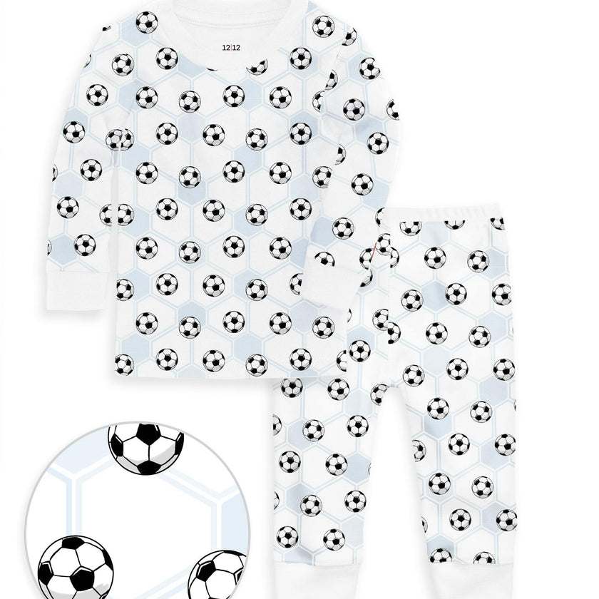 The Organic Long Sleeve Pajama Set [Soccer]