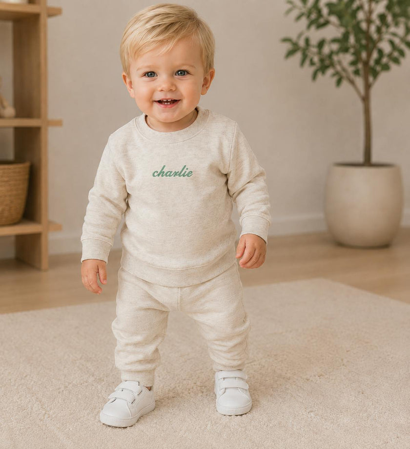 Luxe Baby Sweatsuit, Natural