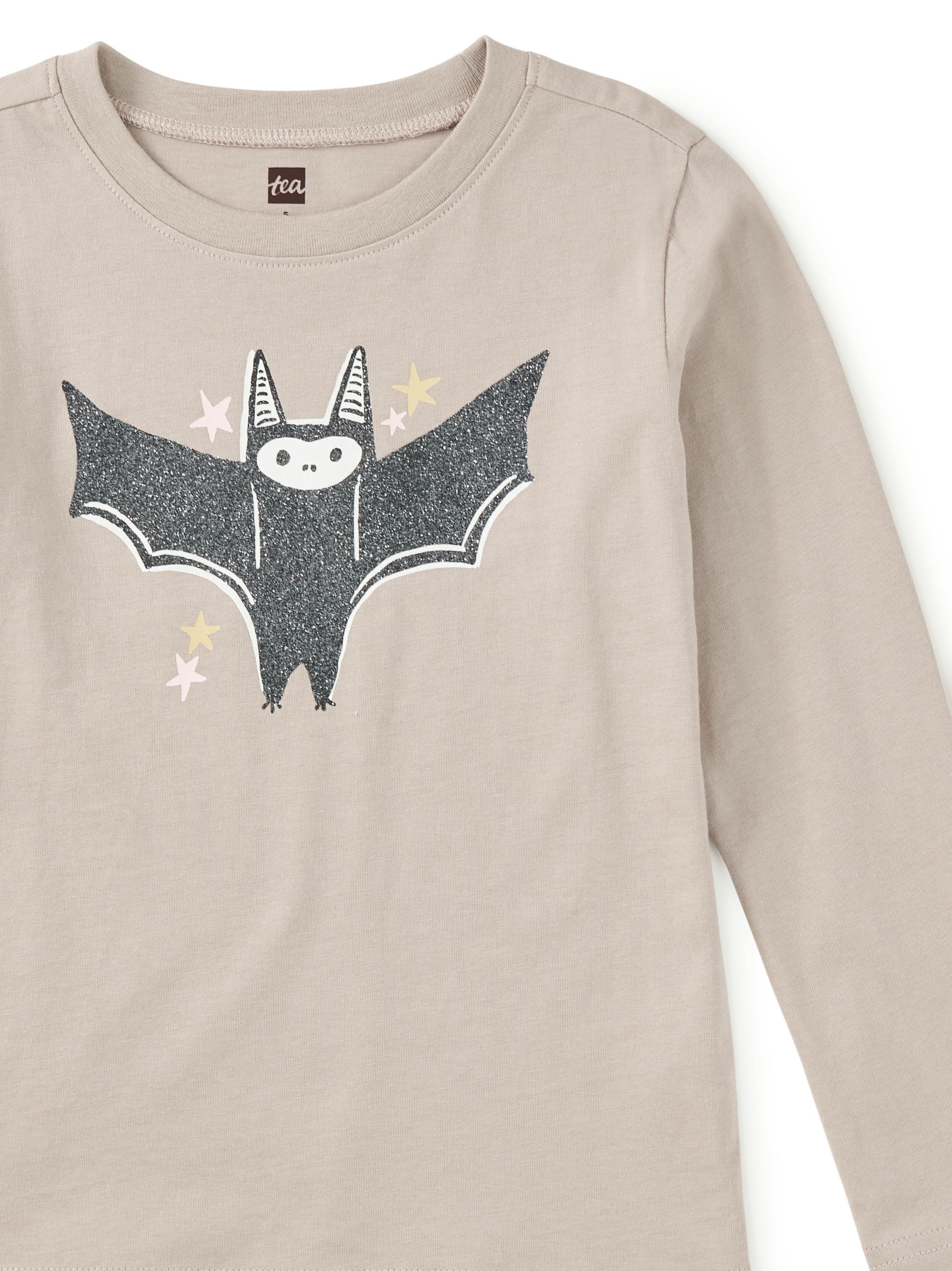 Glitter Bat Graphic Tee, Mist