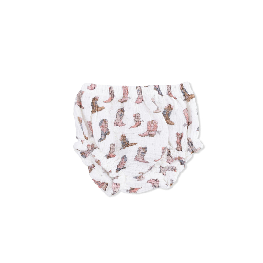 Cowgirl Boots - Smocked Top with Bloomer