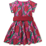 Sateen Sash Dress, Pink