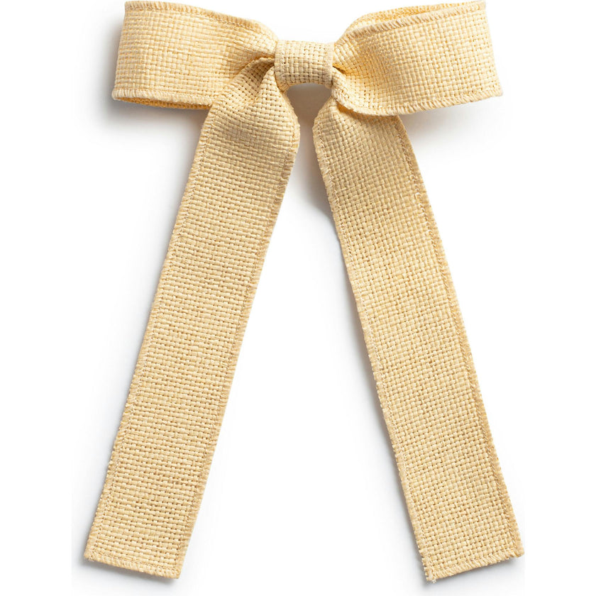 Tabitha Luxe Linen Long Tail Clip