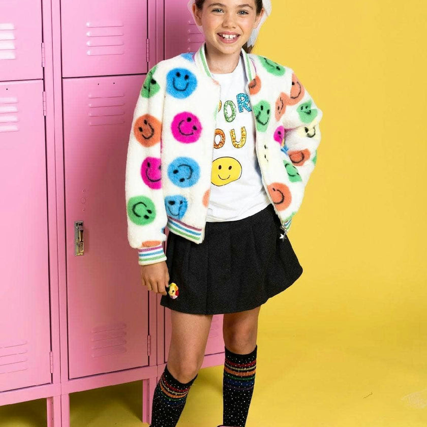 Rainbow Emoji Plush Coat