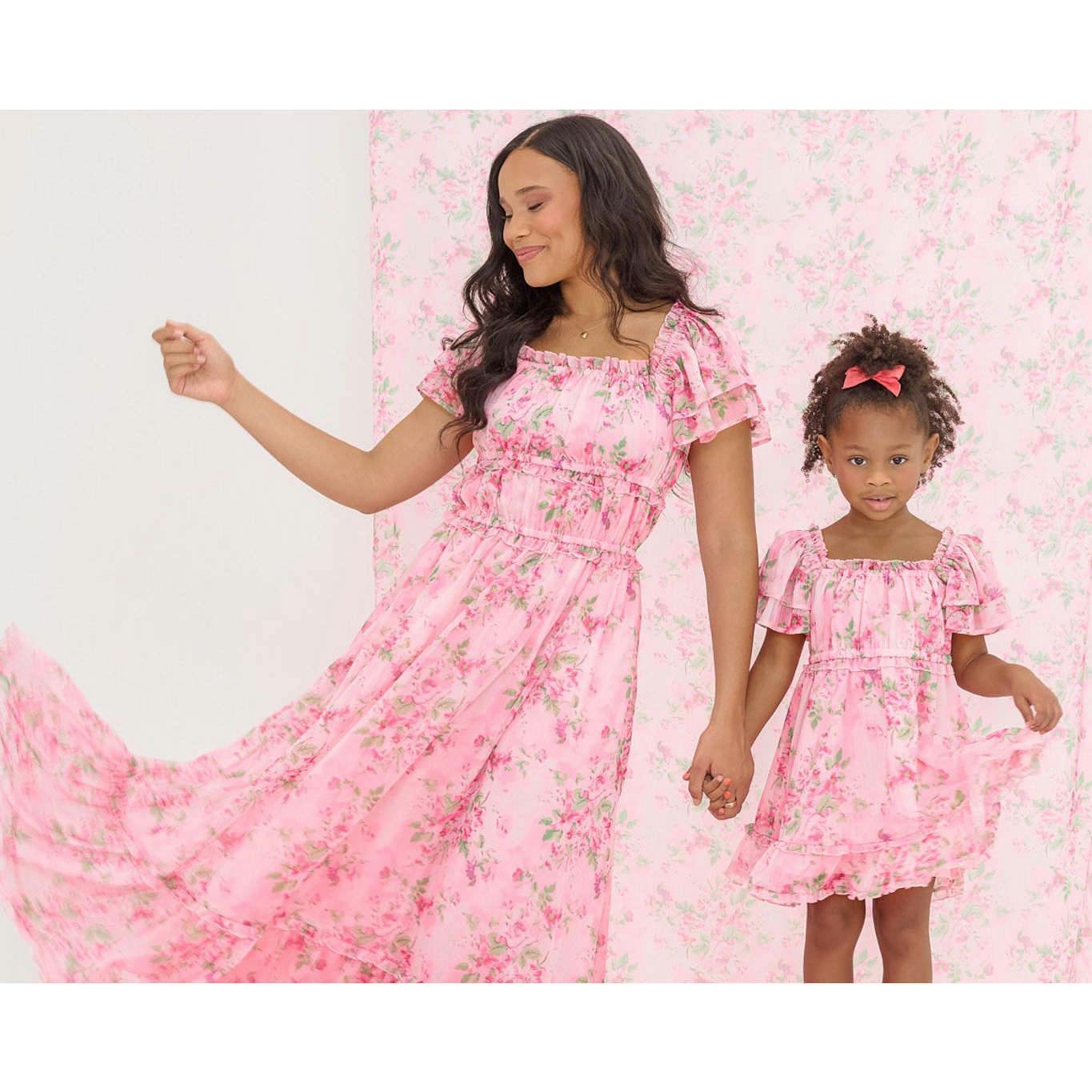 Mini Juliana Dress in Rose Trance