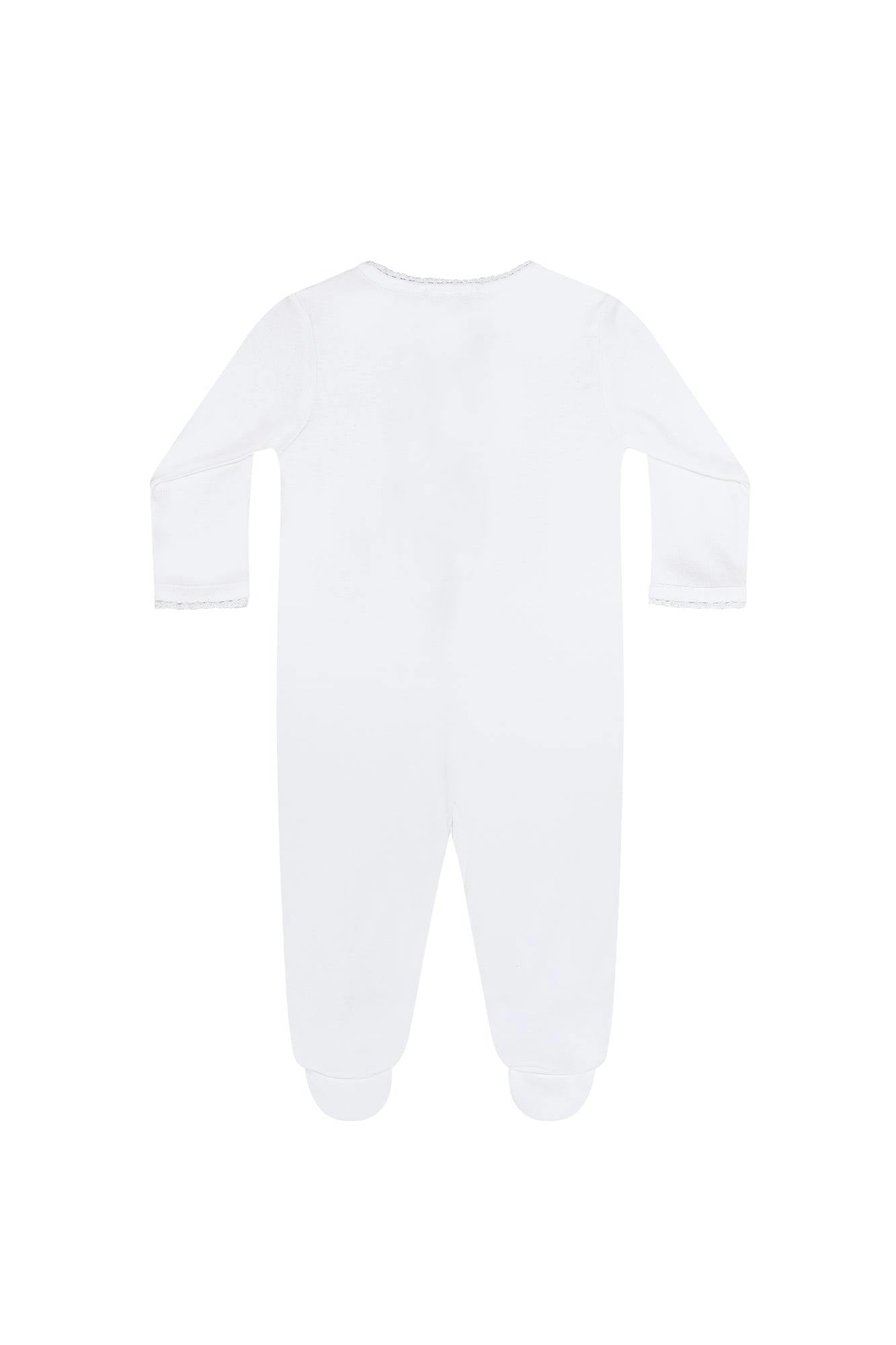 White Crochet Footie