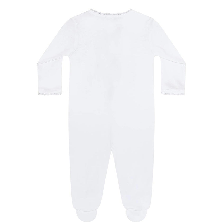 White Crochet Footie