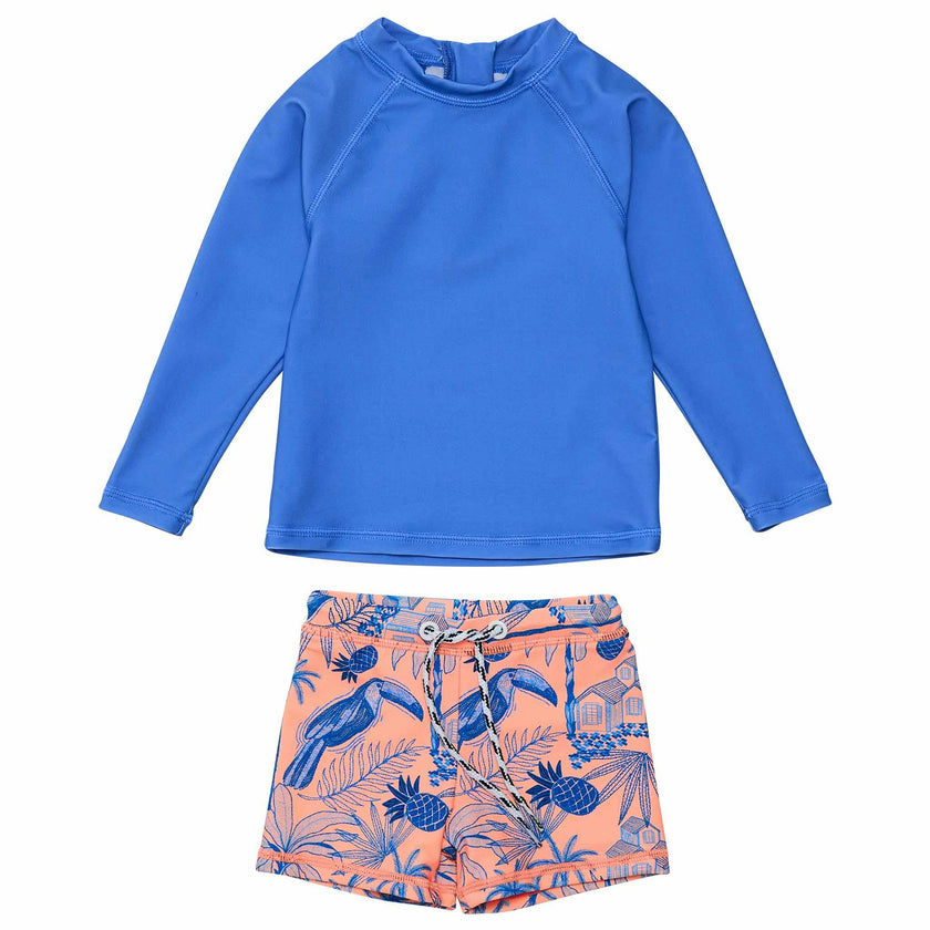UPF50+ Sustainable Long Sleeve Rashguard & Short Set