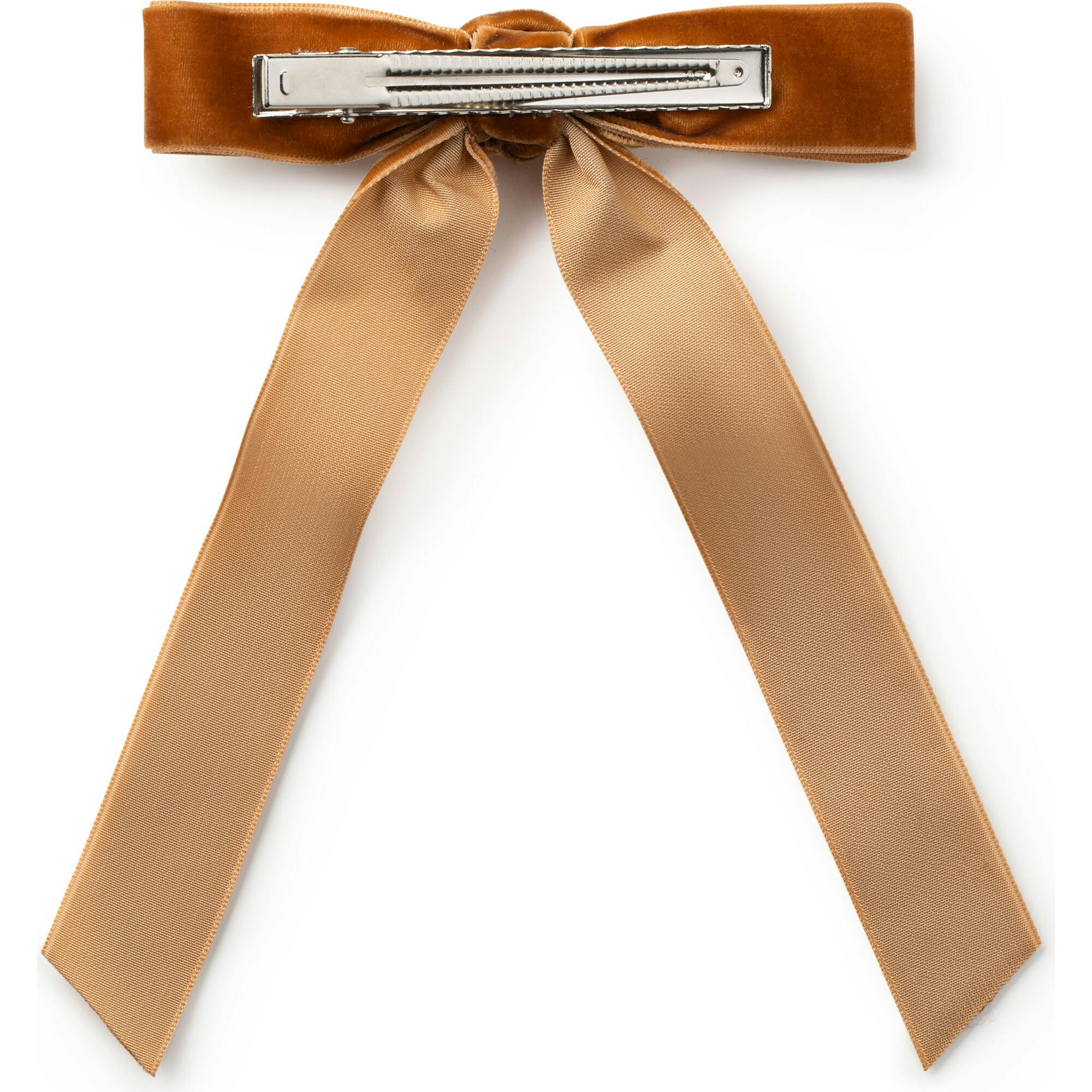 Rosette Velvet Long Tail Clip