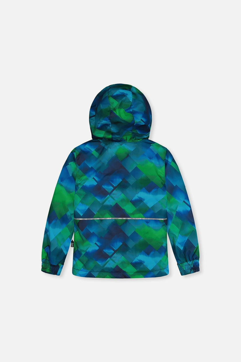 Light Weight Two Piece Chill Snowsuit Blue And Green Checkered Print