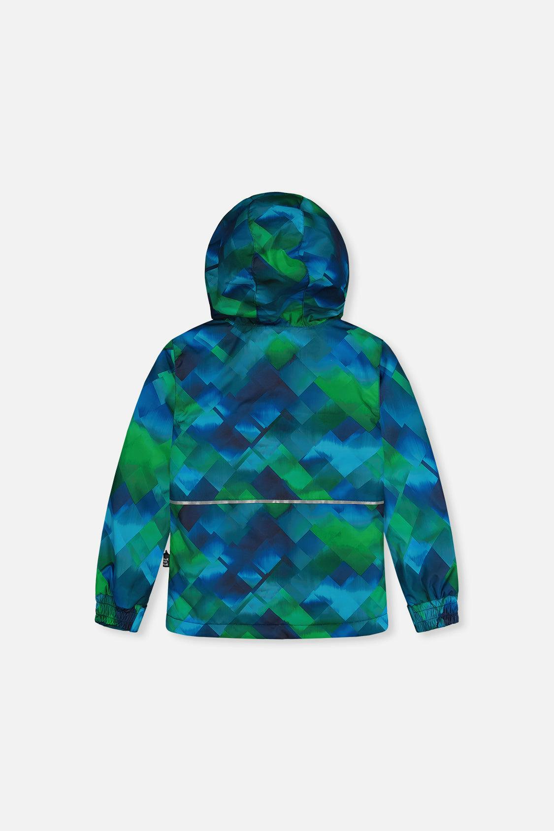 Light Weight Two Piece Chill Snowsuit Blue And Green Checkered Print