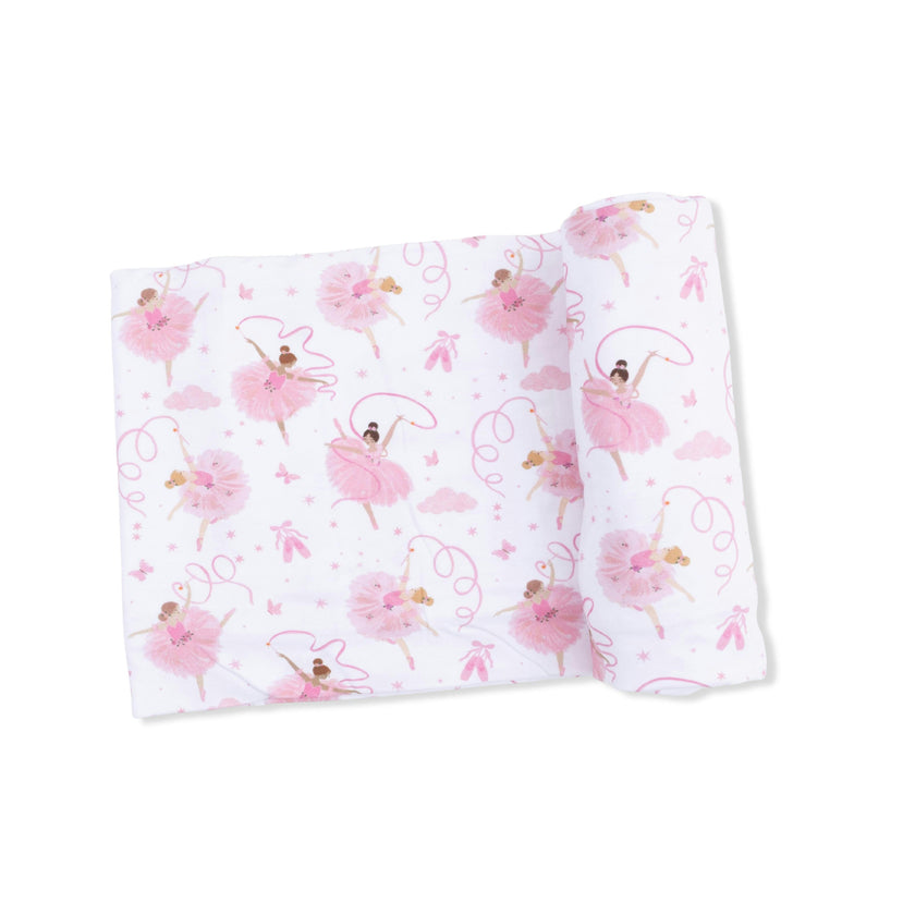 Ribbon Ballerinas - Swaddle Blanket