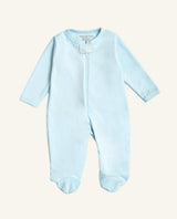 Blue Baby Footie Sleeper | Hypoallergenic Pima Cotton