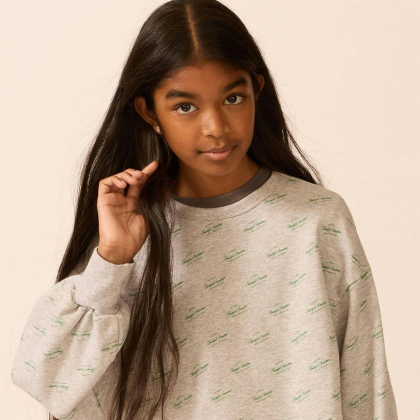 Organic Weekend Sweatshirt in Heather Grey
