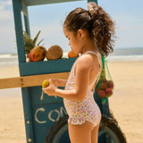 girls orchid floral ballerina one piece